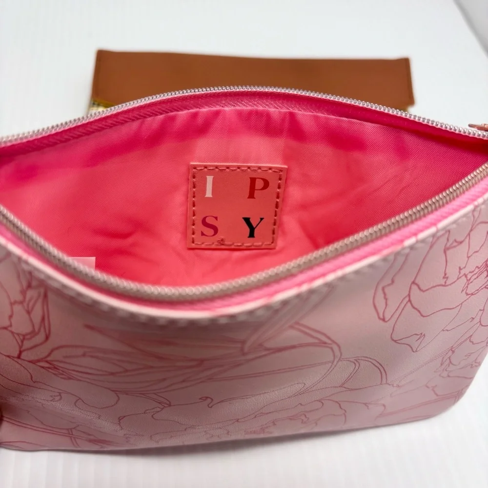 IPSY‎ Set of 3 Pouches/Make up/Cosmetic Bags Gold, Pink, Brown